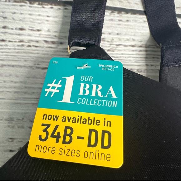 Vanity Fair Dark Navy 36DD Full Coverage Underwire Smoothing Bra 75345 NWT - Picture 7 of 9